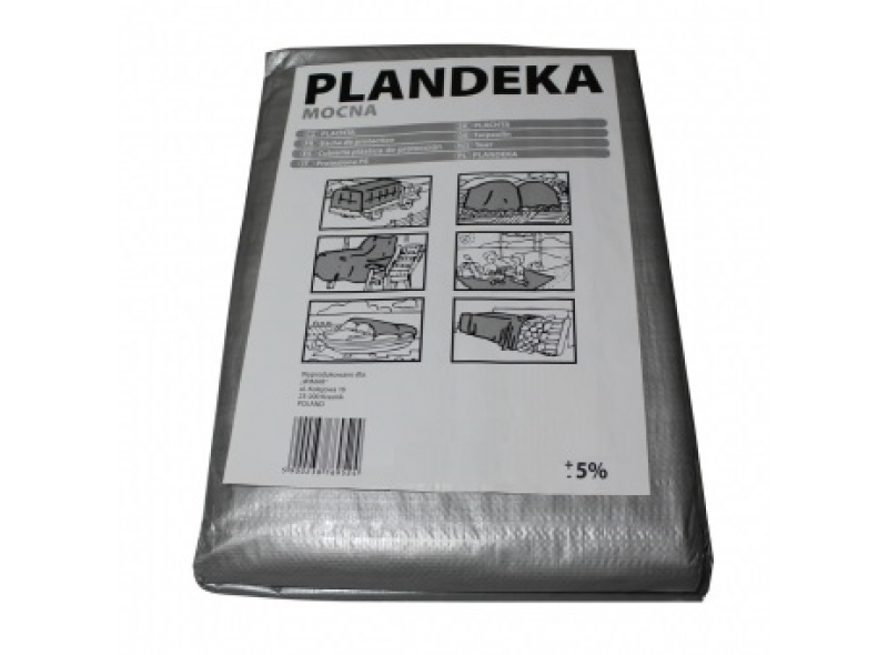Тент Plandeka 3м х 5м с люверсами, полипропиленовый 100 г/м²